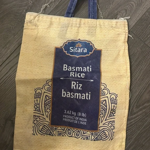 BURLAP type novelty Rice Bags - Picture 5 of 5